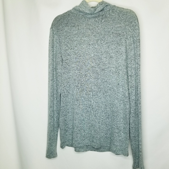 NWOT Red by BKE Cozy Mock Neck Sweater Tunic Long Sleeve Teal Grey Knit‎ XL - Picture 1 of 7